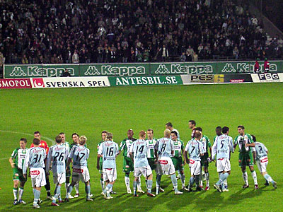 Inför mötet med Malmö hemma på Söderstadion.