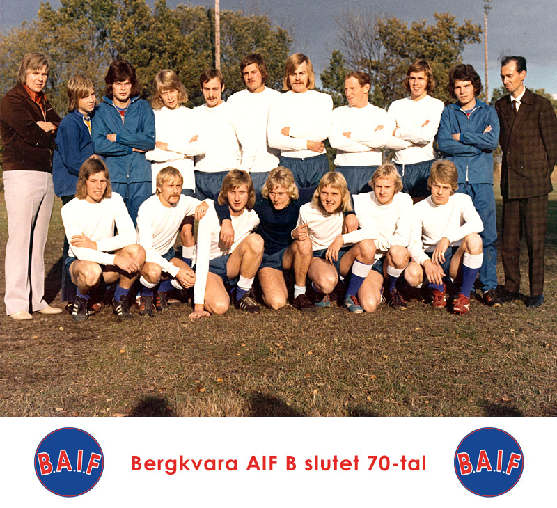 Lagfoto Bergkvara AIF slutet 70-tal, B-lag